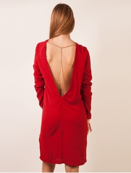 Rochie Eleganta Rosu Bordeaux